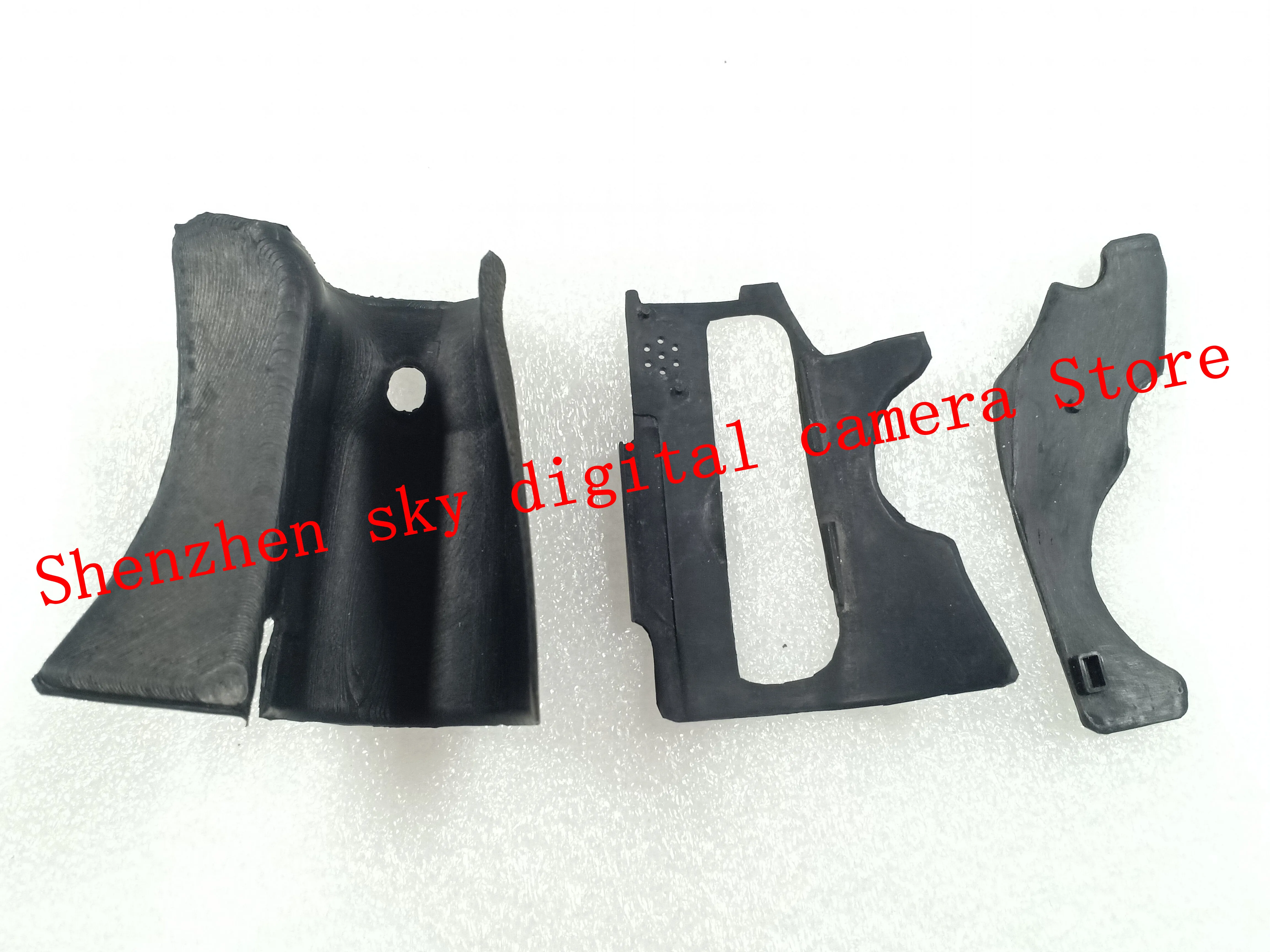 Um conjunto de 3 peças Grip Rubber Cover Unit para Canon 60D DSLR Camera