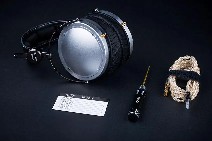 Música mestre 108mm t1000 placa planar diafragma baixo de alta fidelidade audiophile fone de ouvido de madeira susvara 1266 lcd3 hd820