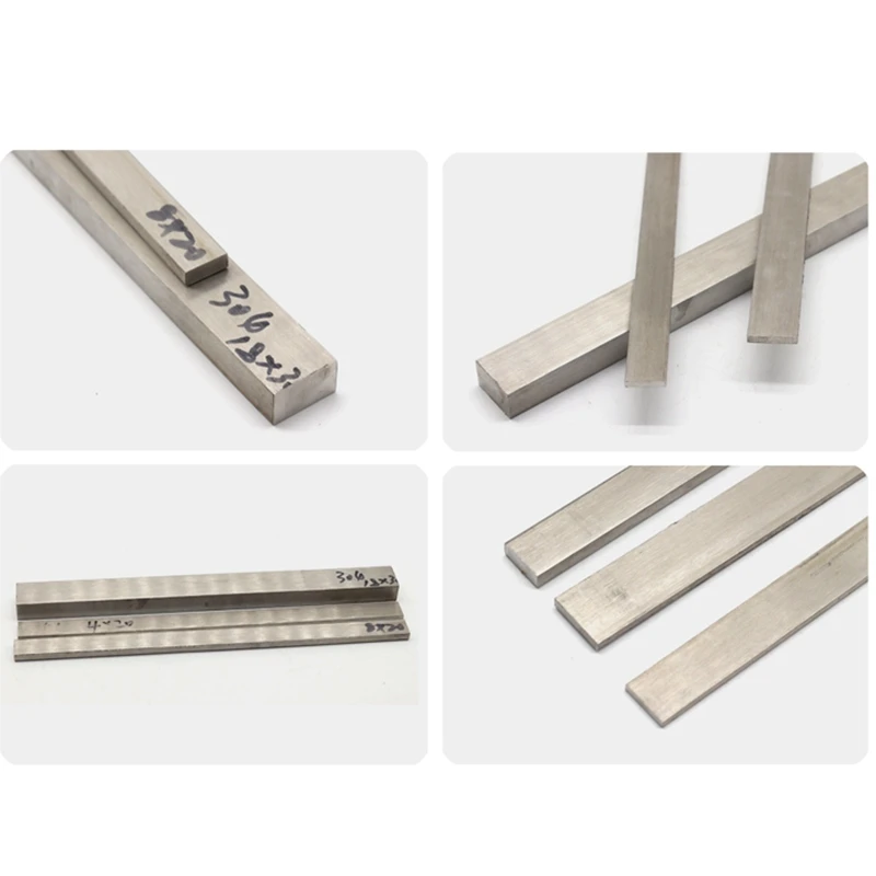 4mm thick 304 Stainless Steel Square Bar Rectangular Bar Rod Length 100mm customize service