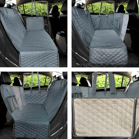 PETRAVEL Dog Car Seat Cover Waterproof Pet Travel Dog Carrier Hammock Car Rear Back Seat Protector Mat Safety Carrier For Dogs 10 best sales pet car seat cover - №2