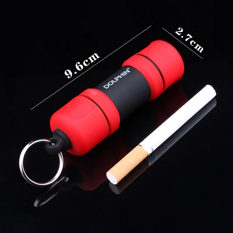 Outdoor Waterproof and Windproof Lighter Blister Dumbbell Shape Strange Personality Lighter Butane Inflatable Men\'s Gadget Gift