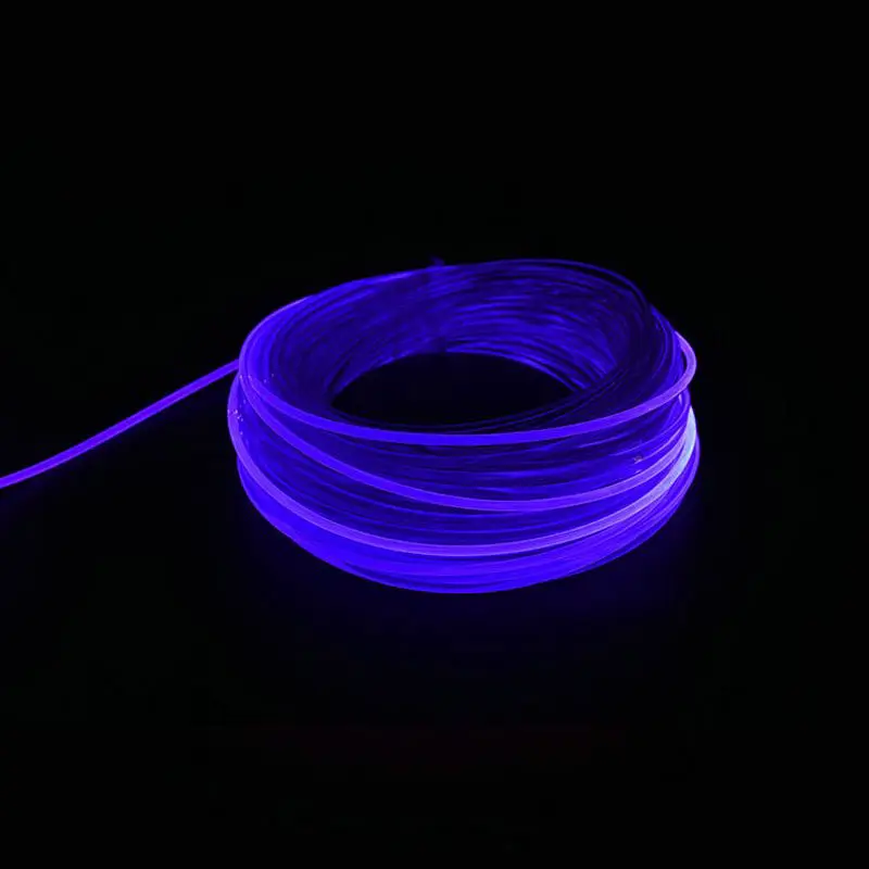 (Dia.)5mm Car Home DIY LED Lighting PMMA transparent Side Glow plastic Fiber Optic Cable hanging lamp curtain star ceiling decor