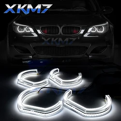 LED Angel Eyes For BMW E60 E61 Pre-LCI M5 525i 528i 530i 545i 550i Headlight Tuning Halo Ring DRL DTM Crystal Accessory Retrofit