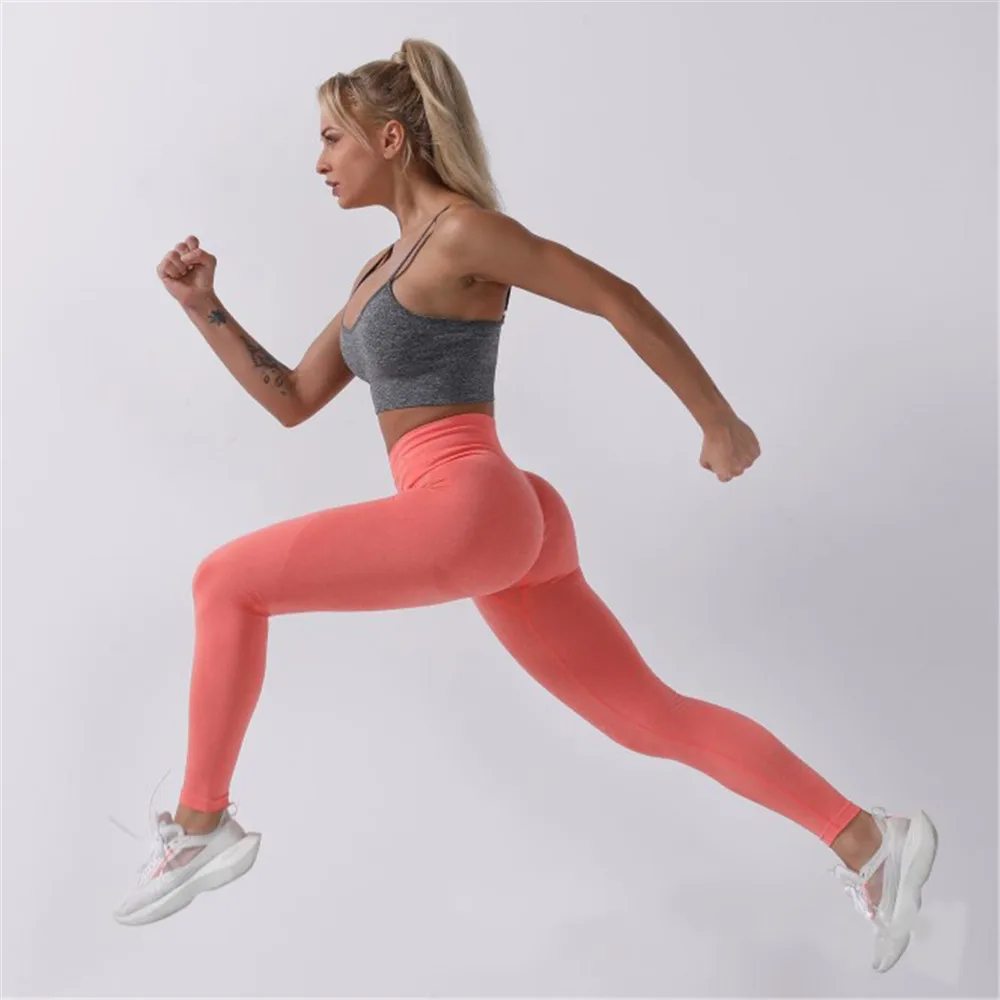 INFILAR Pantaloni da yoga sportivi senza cuciture Leggings dimagranti senza cuciture per le donne che corrono fitness allenamento palestra