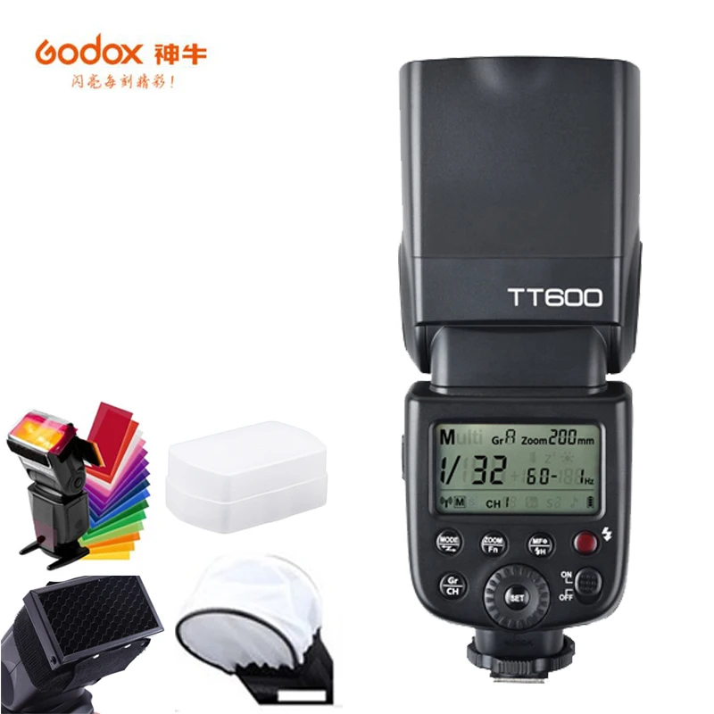 Godox TT600 TT600S 2.4G Wireless 1/8000s Flash Speedlite Light with X2T-C/N/S/F/O/P Trigger for Canon Nikon sony fuji olympus