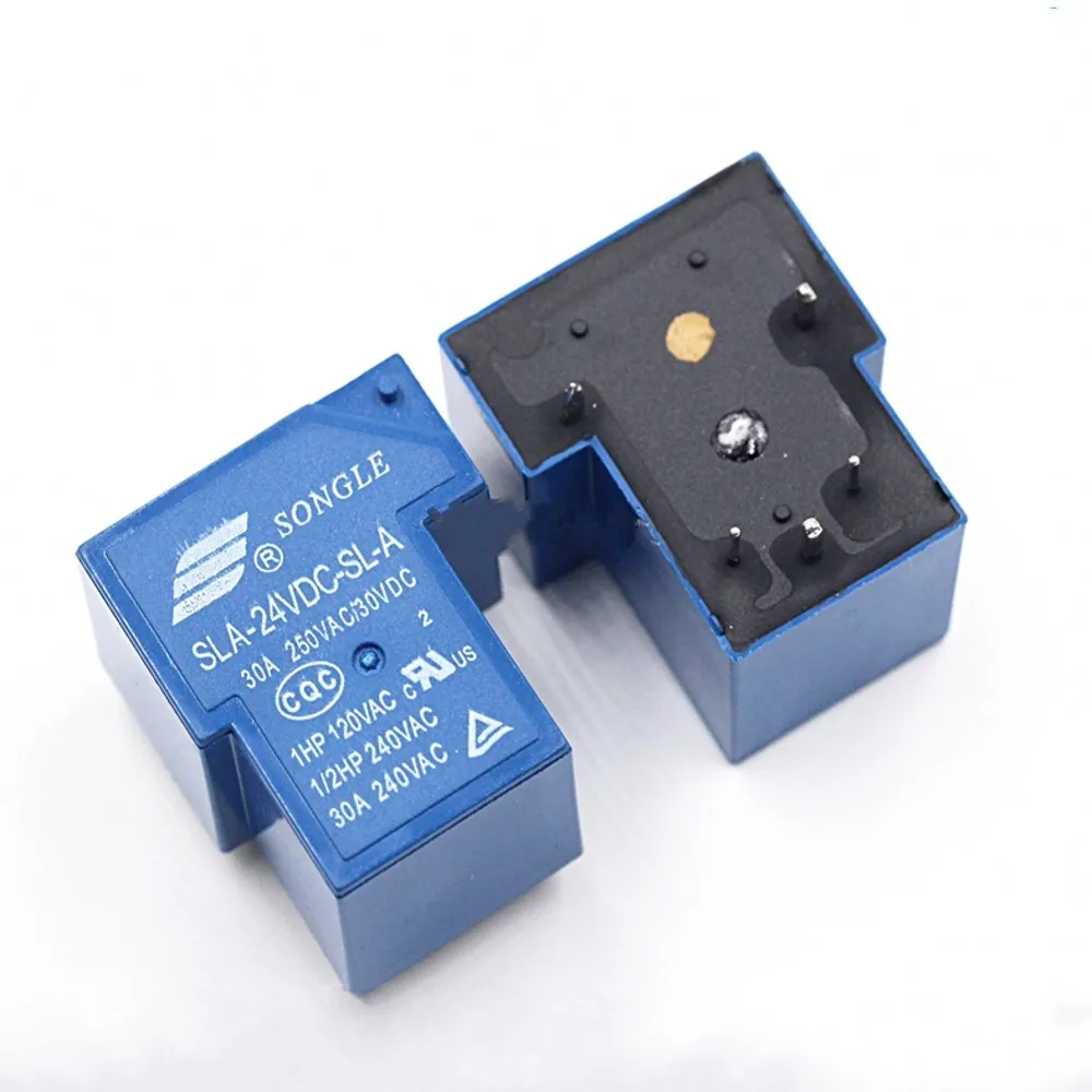 10pcs Power relays SLA-24VDC-SL-A 24V 30A 5PIN T90 a group of normally open new and original