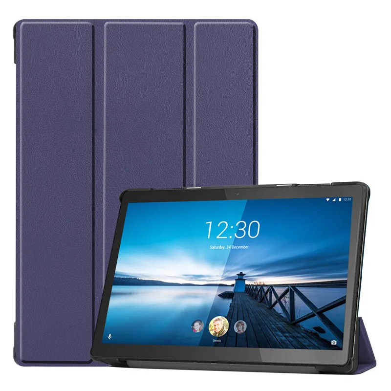 Casing untuk Lenovo Tab M10 Sampul Funda Magnetik Casing Tahan Kejut untuk Lenovo M10 REL TB-X605FC/10.1 "Cangkang Berdiri