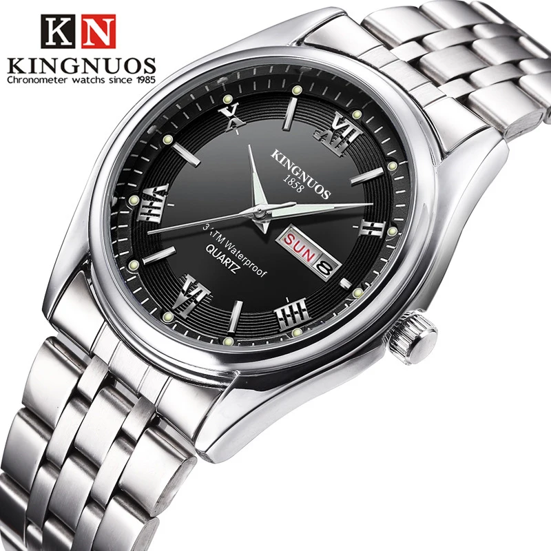 Top Luxury Brand Men Watches Business Quartz Wristwatch Stainless Steel 30m Waterproof Date Week Clock Relogio Masculino