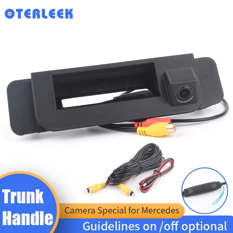 Oterleek CCD Rear View Reverse Backup Camera for Mercedes Benz C Class W205 CLA W117 cla 200 c117 Trunk handle Camera Wateproof