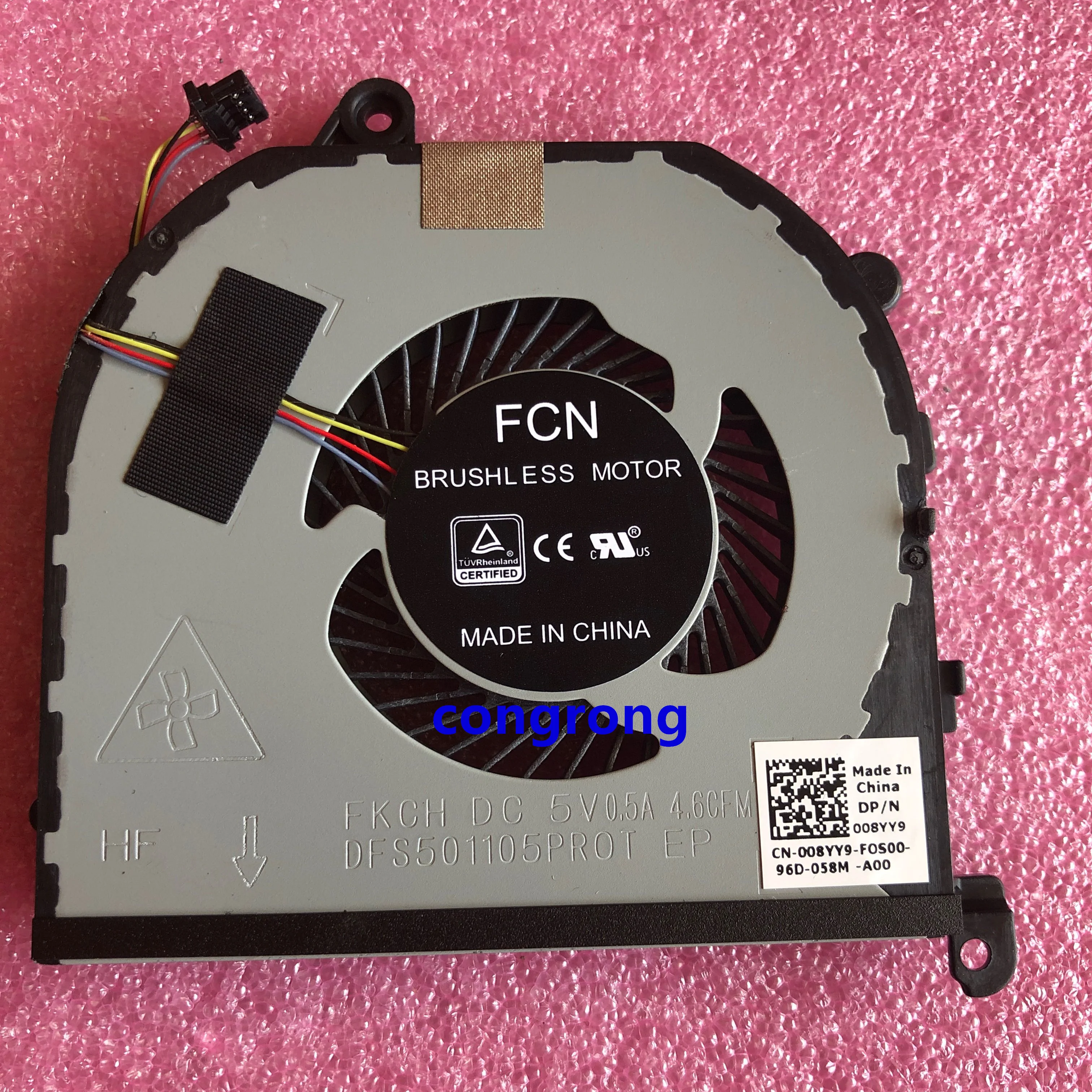 CPU GPU Cooling Fan For Dell XPS 15 9570 Precision 5530 M5530 fan Cooler 08YY9 TK9J1 DC 5V 0.5A MV340 0MV340