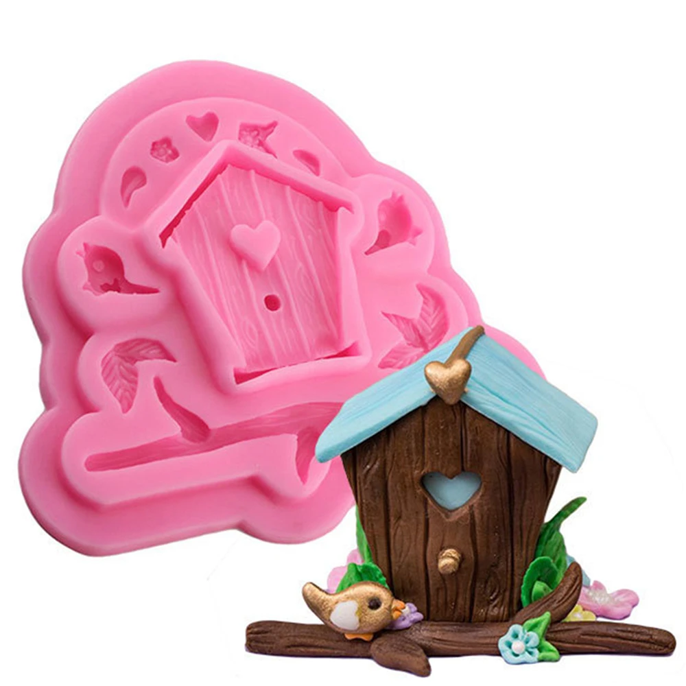 

Bird House Silicone Moulds Fondant Border Press Moulds Cake Decorating Tools Candy Clay Chocolate Mould DIY Baking Supplies