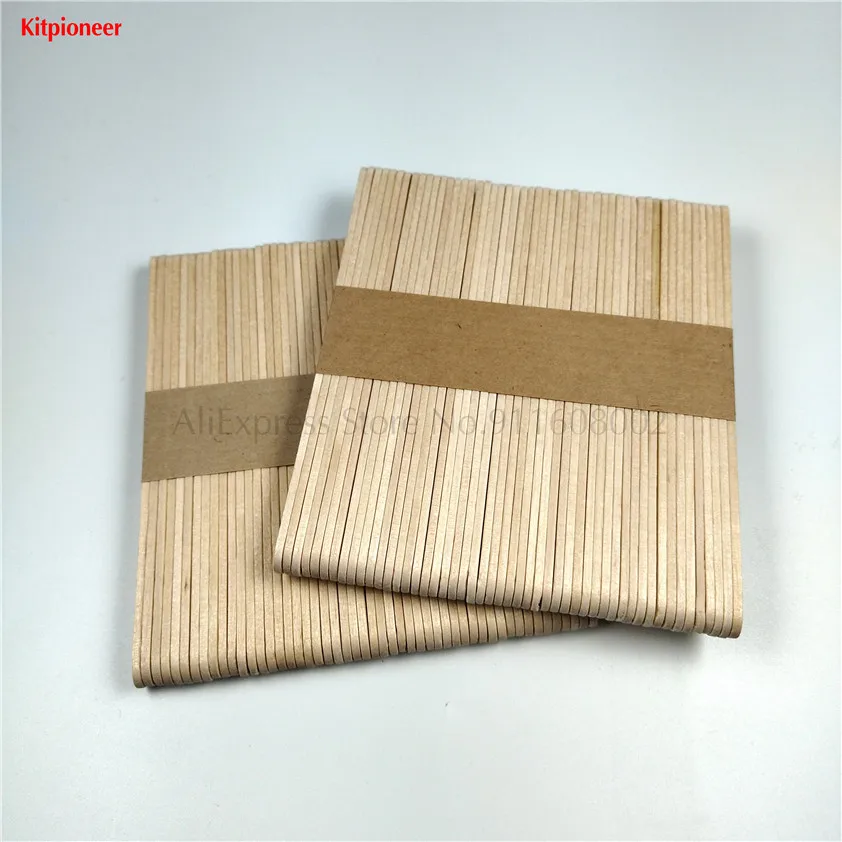 100 деревянных палочек, аксессуары для льда, палочки для березы, деревянные палочки для леденцов, длина 114 мм