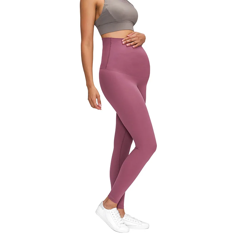 Cintura alta leggings de estiramento alto mulheres calças de yoga de maternidade premama comprimento total elástico confortável treino calças ativas para grávidas