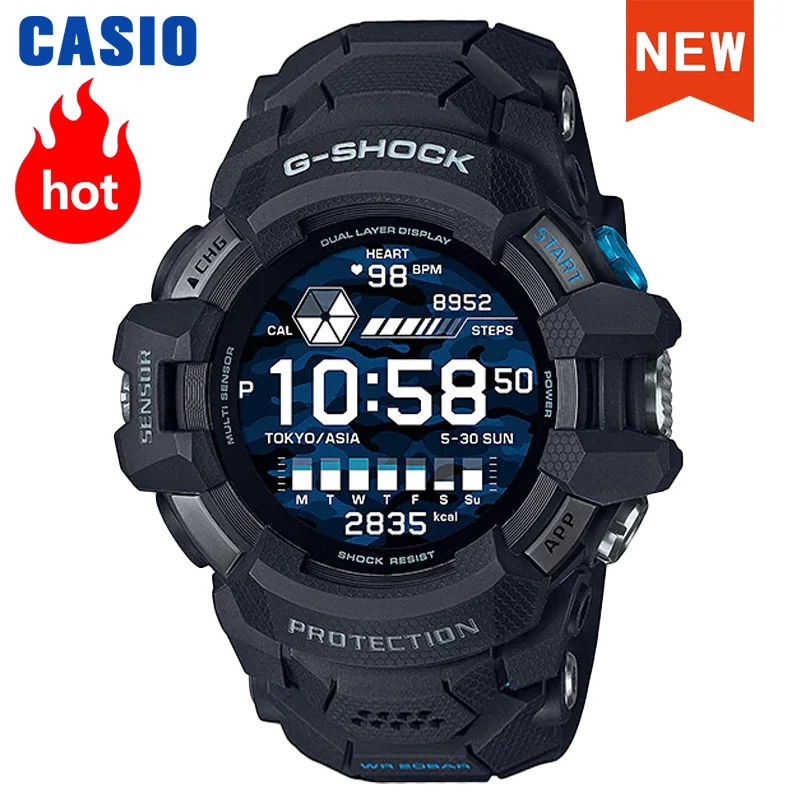 Casio watch g shock men Smart watch GPS  function Bluetooth watch 200m Touchscreen Waterproof relogio masculino GSW-H1000-1