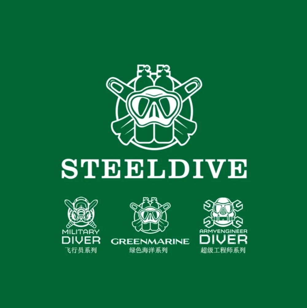 Steeldive Brand SD1970 Tuna Dive Watch 200m Waterproof Sapphire Crystal NH35 Automatic Mechanical Stainless Steel Men's Watch