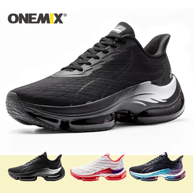 

ONEMIX 2021 New Road Running Shoes Men Outdoor Sport shoes Men Air Cushion Sneakers Shoes For Men Jogging Shoes Women Size 35-47