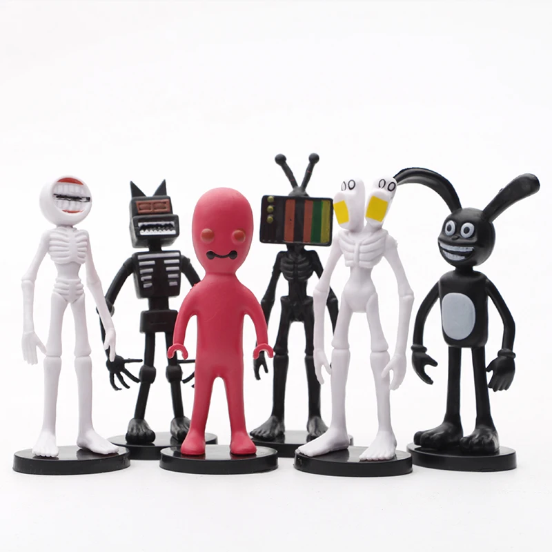 

6pcs/set 10cm Siren Head Action Figure Toys Cartoon Sirenhead Horror Model Dolls Figurines Scp 6789 Toys Children Gifts