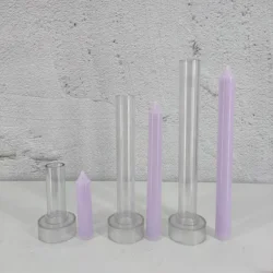 Long pole candle mold plastic candle mold handmade DIY craft clay candle making