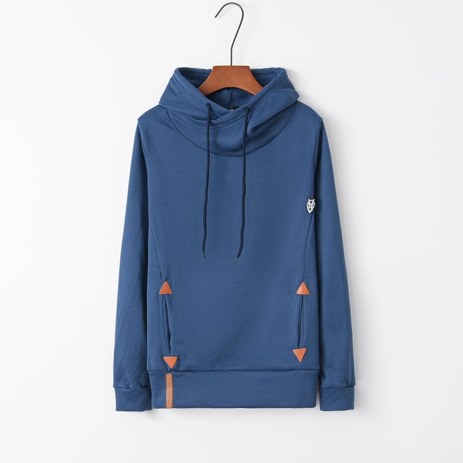 Langarm-Hoodie mit Stickerei und Tasche Modischer Trend Herbstkleidung für Freizeitkleidung – Detail 11