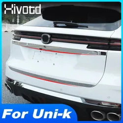 Hivotd Tailgate Trim Rear Trunk Door Garnish Strip Car Accessories Exterior Parts Decoration For Changan Uni-k Unik 2024