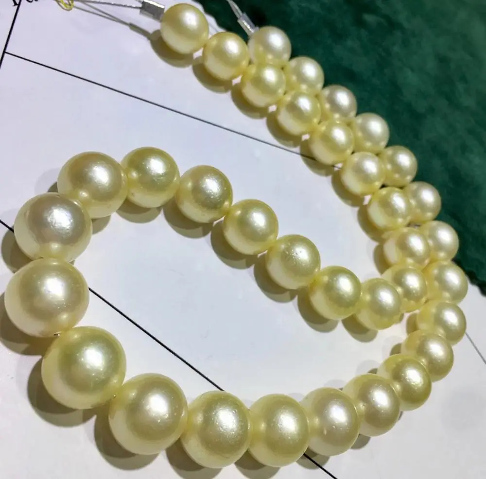 MADALENA SARARA AAA Genuine Pearl Necklace 10-12mm Colorful Natural Saltwater Pearl Women Necklace