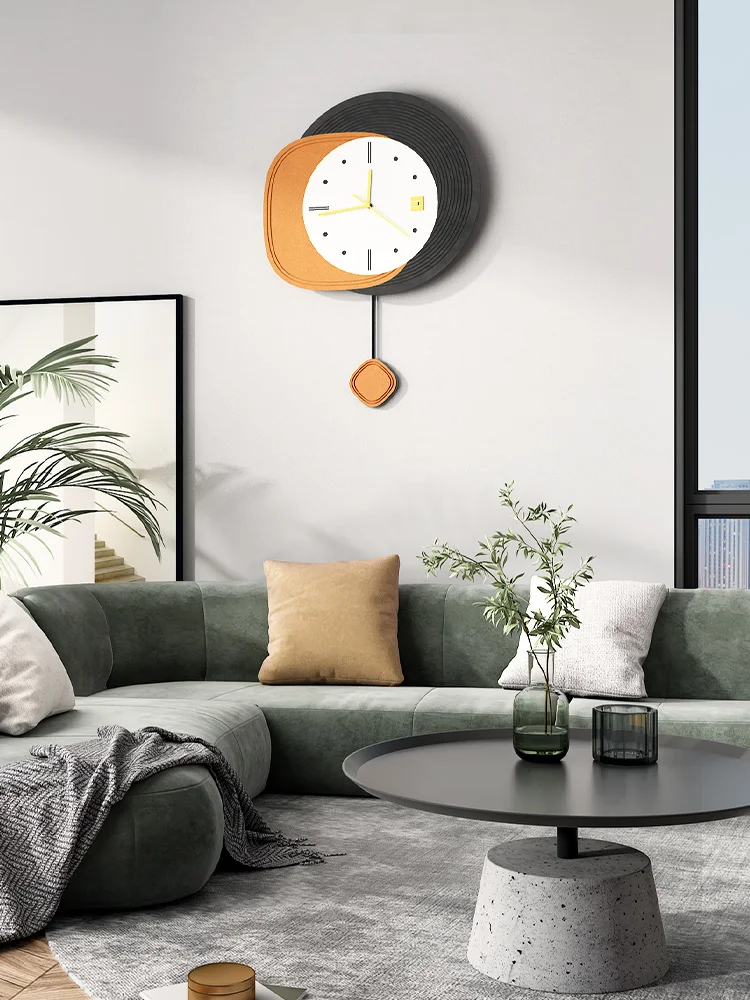 Nordic Wall Clock Modern Design Living Room Bedroom Home Decor Clocks Light Luxury Kitchen Vintage Kids Rooms Wall Watch Needle