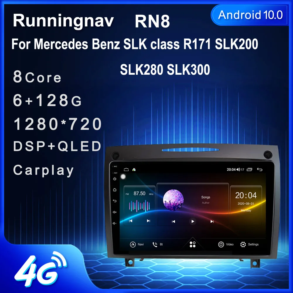 Runningnav For Mercedes Benz SLK class R171 SLK200 SLK280 SLK300 2000-2011 Car Radio Multimedia Video Player Navigation GPS