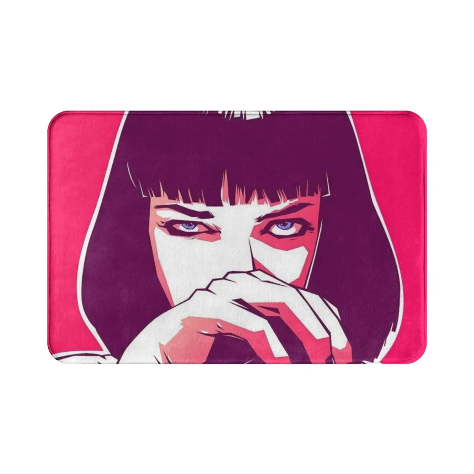 Pulp Fiction. Angry Mia Wallace. Carpet Mat Rug Cushion Soft Pulp Fiction