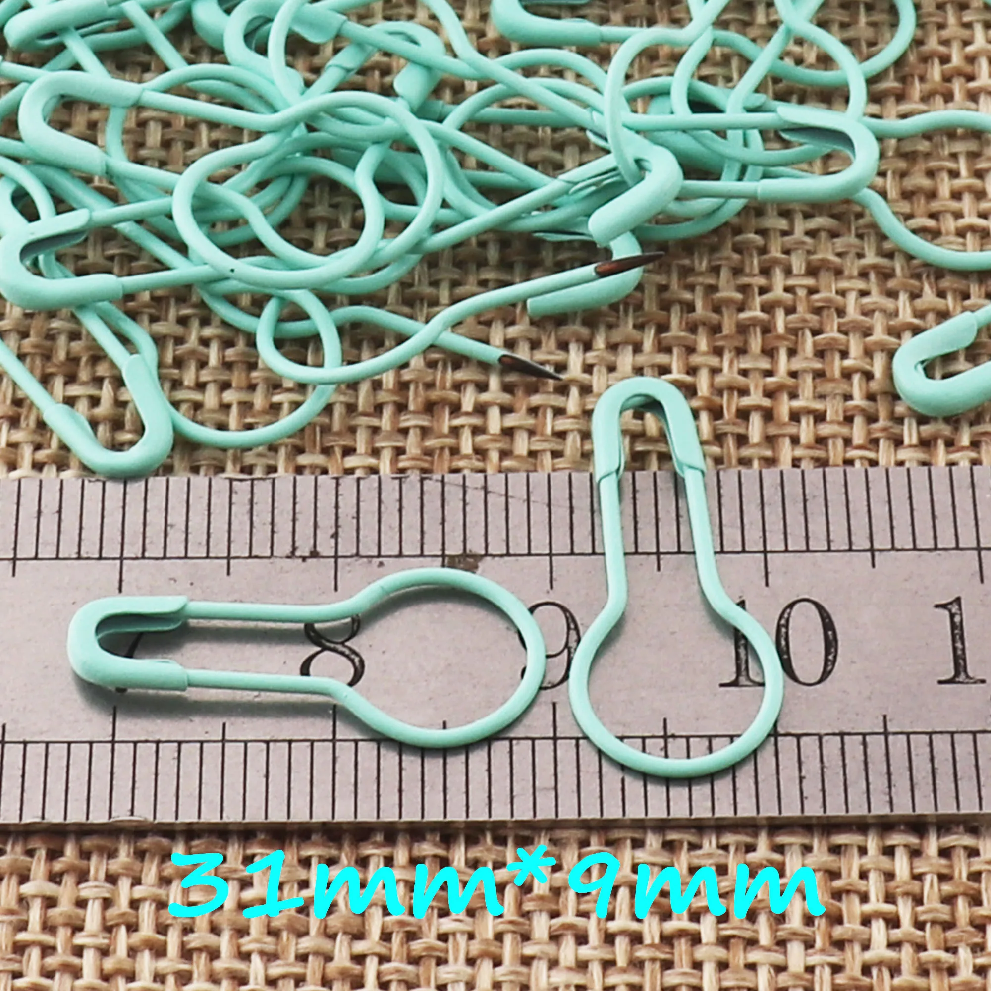 

200 Pcs 21MM Bulb Pins Green Pear Safety Pins Safety Pins Knitting Pin Stitch Markers Jewelry Pins