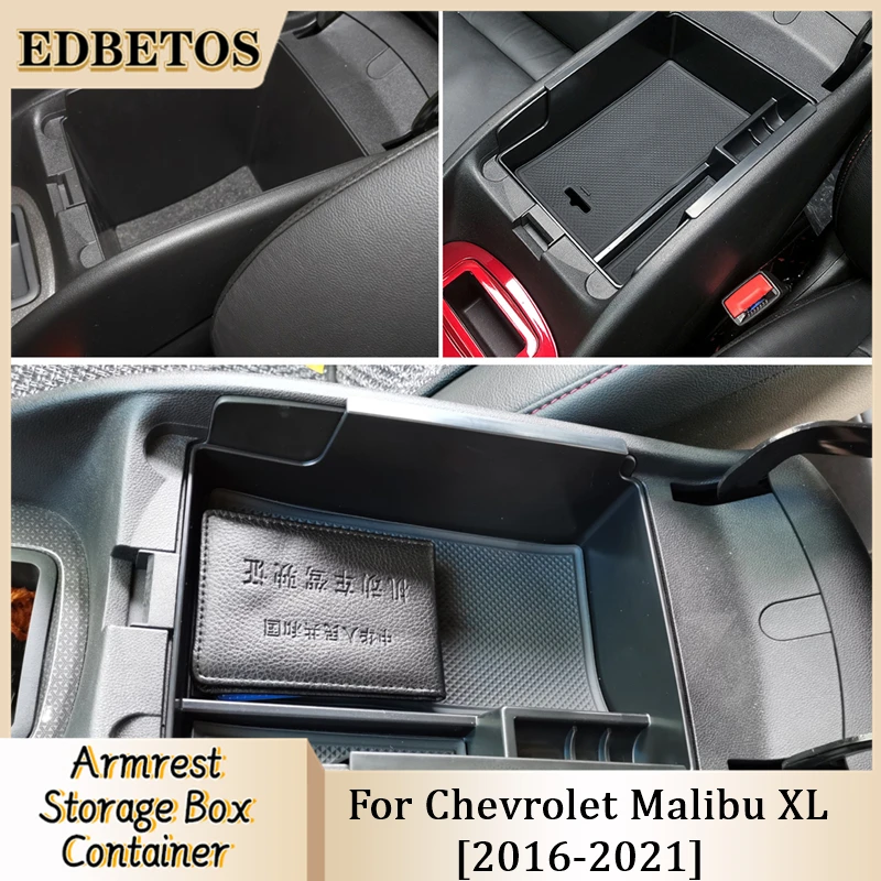 For Chevrolet Malibu XL Car Glove Box Organizer Armrest Secondary Storage Center Console Tray For Malibu XL 2016 2017 2018-2023