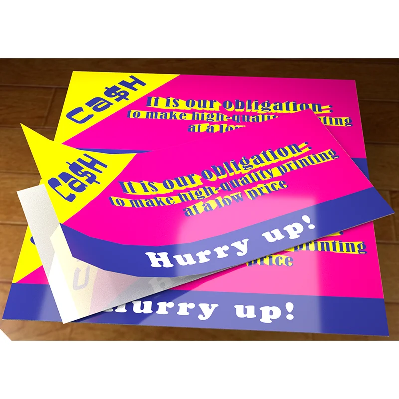 A-2 plate vinyl sticker custom printing