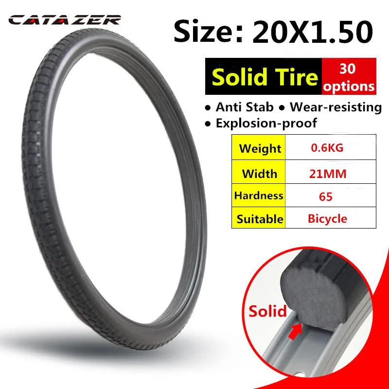 

20*1.5 BMX Bike Tyre's Bicycle Solid Tire Anti Stab Riding MTB Road Bike 20 x 1.5 Tyre Folding Bicycle Tyre's