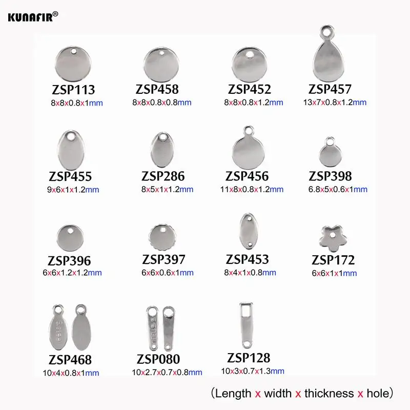 Zwykłe stalowe etykiety kolorowe do polerowania z LOGO grawerowania laserowego etykiety ze stali nierdzewnej części biżuterii
