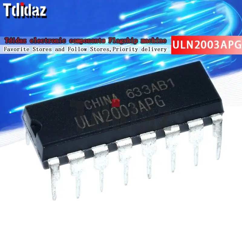 10PCS ULN2003APG DIP16 ULN2003AP ULN2003A ULN2003 DIP-16 2003 New and Original IC Chipset