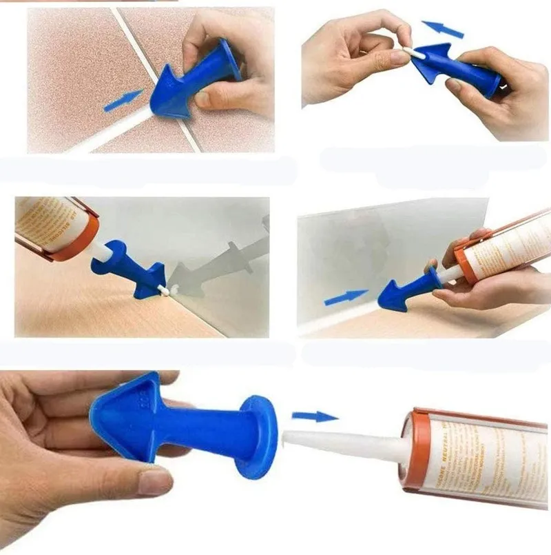 3pcs Caulk Nozzle Applicator Silicone Caulking Tools Sealant Nozzle Caulking Epoxy Piston Nozzle Accessories Clean Remover Tool