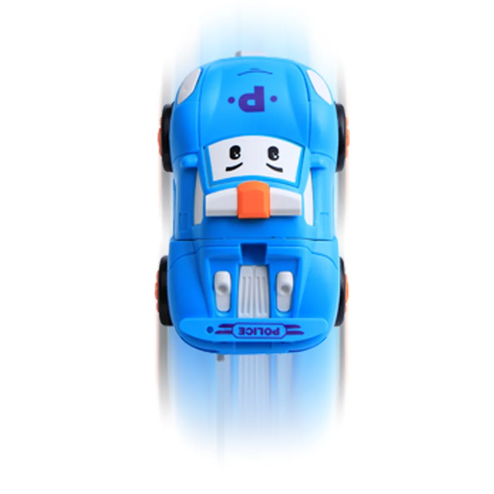 Mini Cartoon Deformation Toy Car Inertial Deformation Robot Car Toy Alloy Racing Child Interactive Toy Car Gift 1PCS