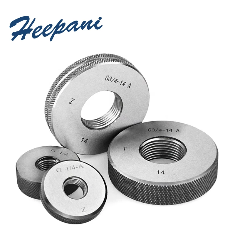 

British System Thread Ring Gauge G1/8 G1/4 G3/8 G1/2 G5/8 G3/4 G1" Inch Precision G Pipe GO NOGO Ring O Gage