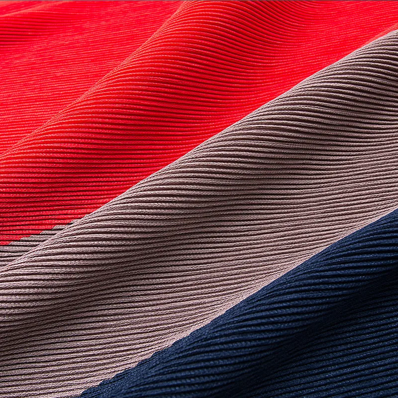 Nuovo abito a pieghe donna primavera estate manica corta pullover di grandi dimensioni top femminile elegante abito abbinato ai colori abiti W1846