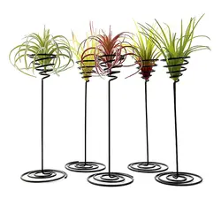 2020 nova Criativo Base de Ferro Preto Abacaxi Air Planta Flor Pote Titular Rack de Casa Varanda Jardim Suprimentos Decoração Paisagem