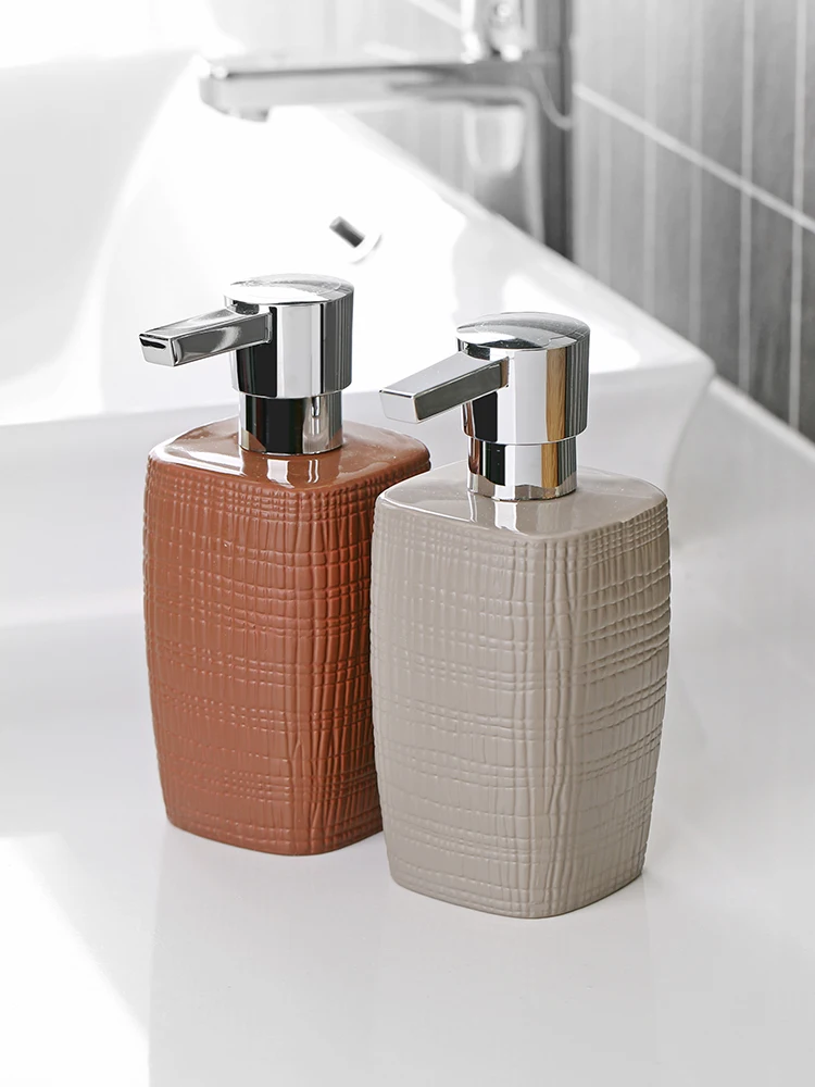 High Quality Ceramic Lotion Bottle Bathroom Soap Dispenser Hand Sanitizer Bottle Home and Hotel Bathroom Accessories SZ-LB201129