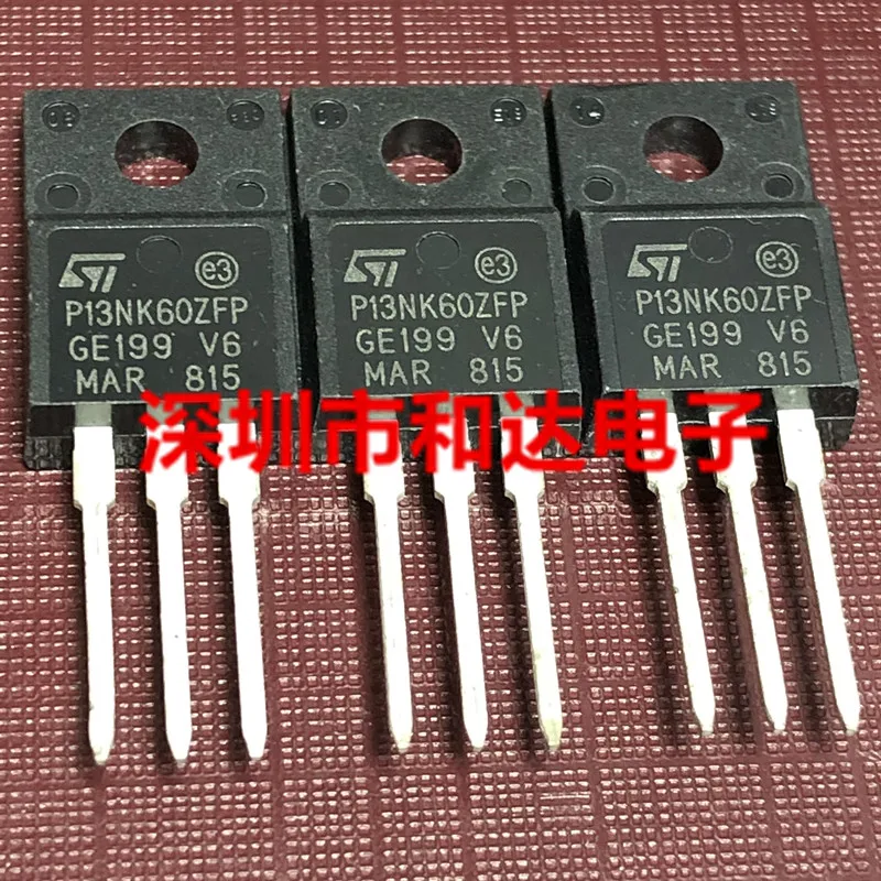 10Pcs P13NK60ZFP STP13NK60ZFP TO-220F 600V 13A