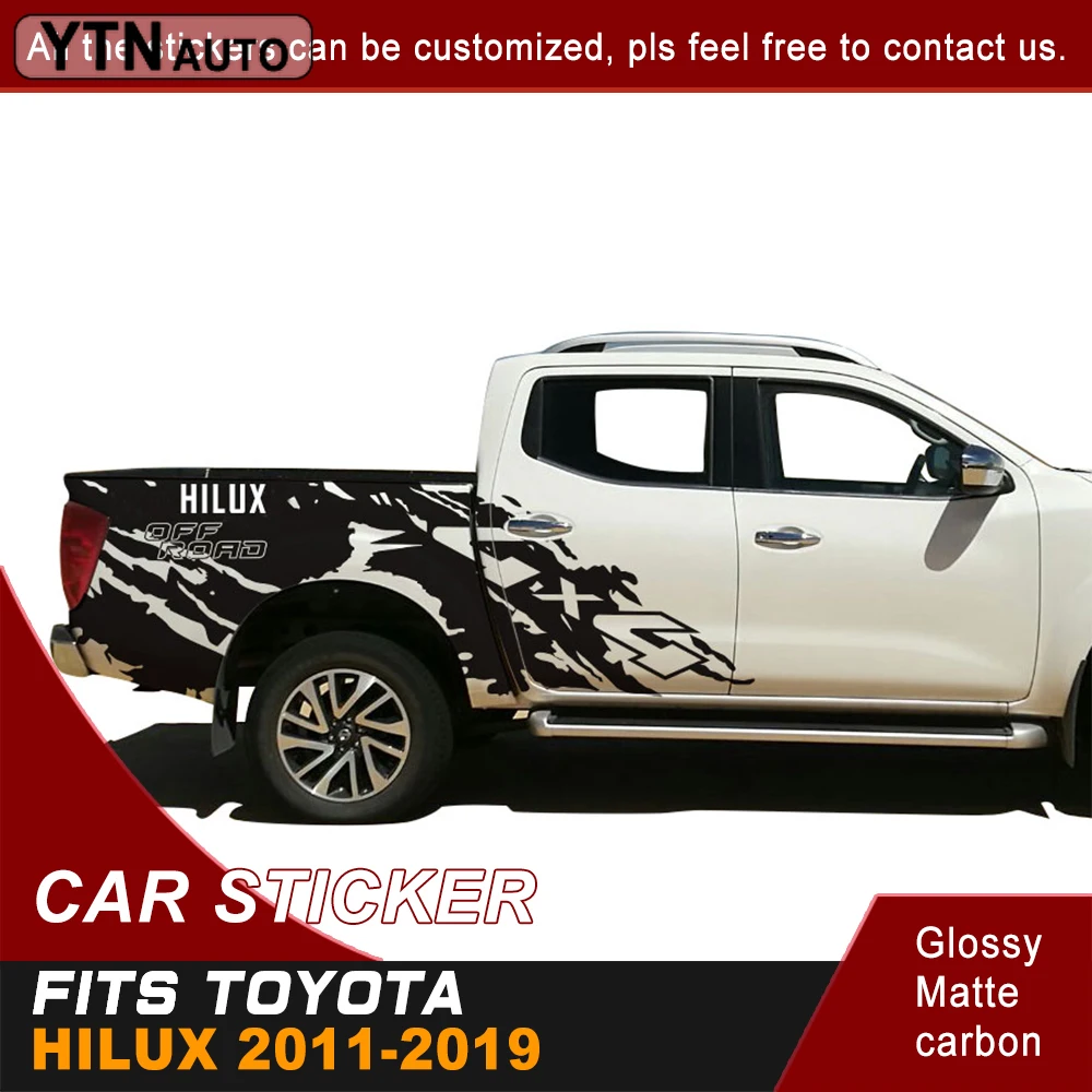 

Car Decals Door Ink Dirty Marks Graphic Vinyl Car Stickers For Toyota Hilux 2011 to 2023