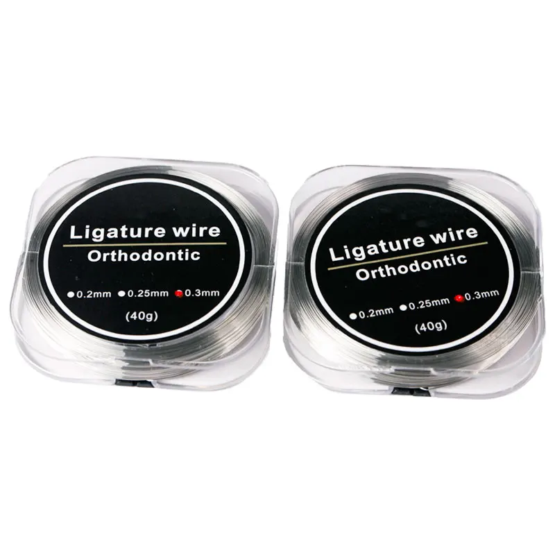 Dentst 1Roll/40g 0.20,0.25,0.30mm Dental Ligature Wires Stainless Steel Orthodontic Line Material Wire