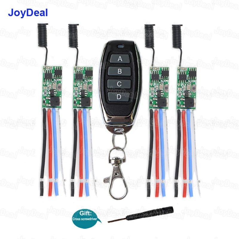 

Беспроводной гирлянда, светодиодная Рождественская, праздничная, для украшения свадьбы, вечеринки, миниатюрный переключатель с дистанционным управлением, 433 МГц, 12 В, 24 В, 2 А