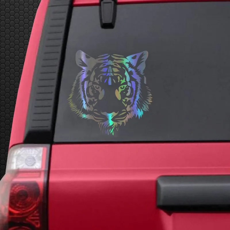 Tiger car sticker 20cm * 20cm powerful tiger head car motorcycle 3D sticker decoration car styling custom sticker - Image 2