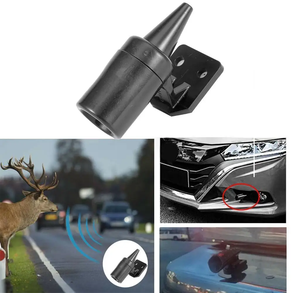 Car Animal Repeller Car Ultrasonic Animal Warning Whistles Warning Sticker Deer Alarm Device Glue Animal Safety Animal Repeller