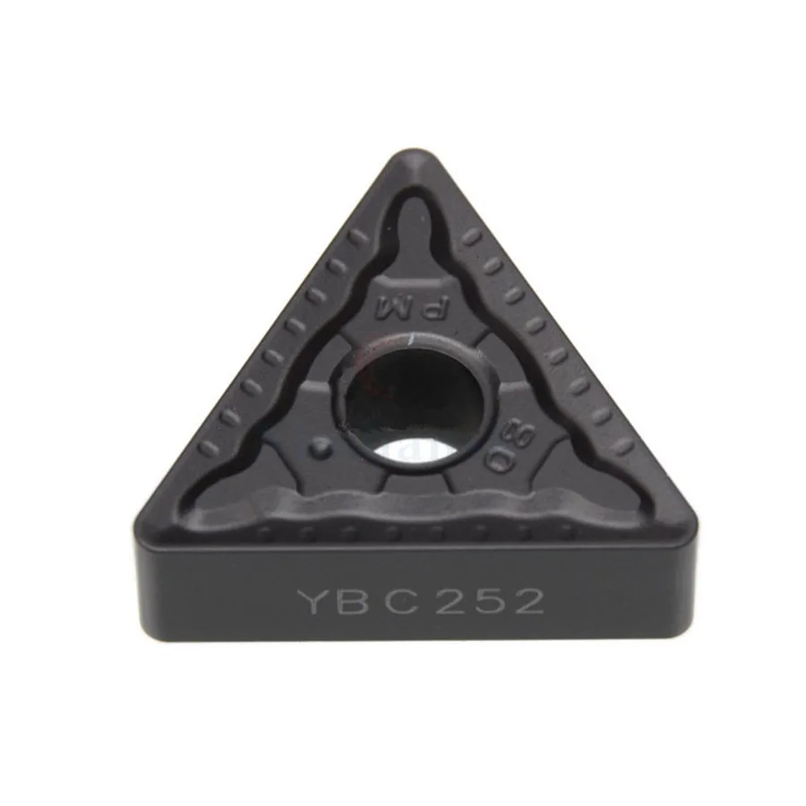 Herramientas de máquina de procesamiento, insertos de carburo de torneado CNC, TNMG160404/160408-PM YBC251 TNMG160408/160412-PM YBC252, 10 Uds.