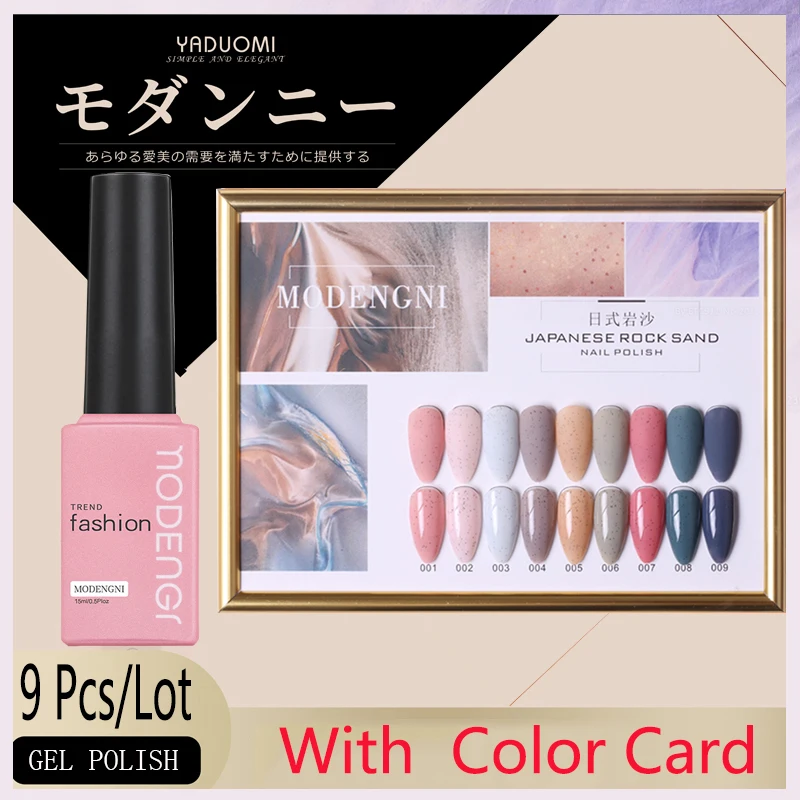 

15ml Gel Nail Polish Set 9 Color Series UV Lacquer Varnish Nail Set For Art Desgin Manicure Top And Base Pink Blue Grey