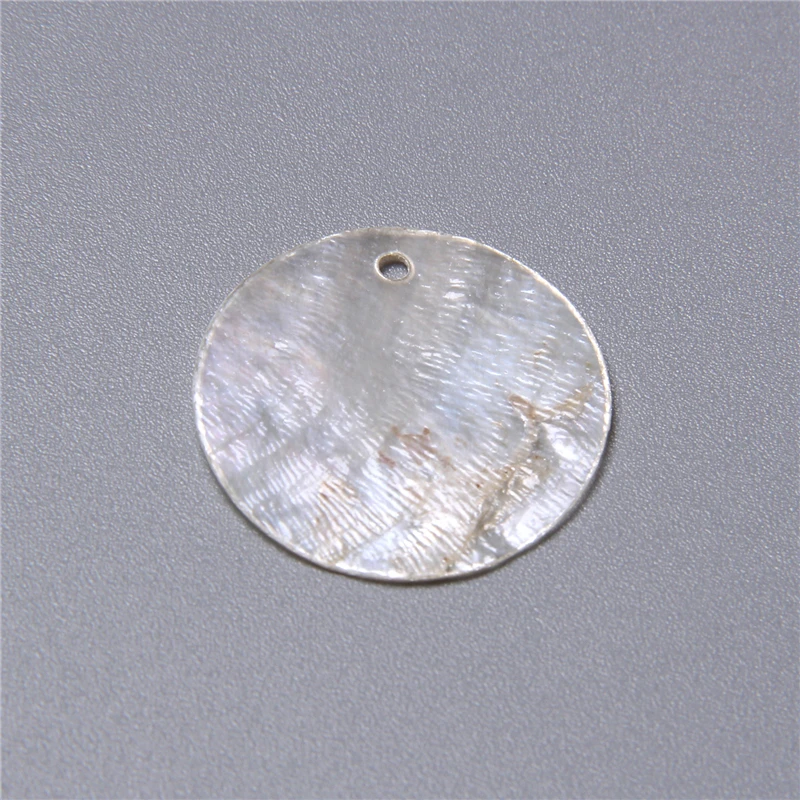 Natürliche transparente runde Muschelstücke für die Schmuckherstellung, Ohrringe, lose Bulk-Muschel-Charm-Perlen, Zubehör, handgefertigter Schmuck zum Selbermachen – Detail 6
