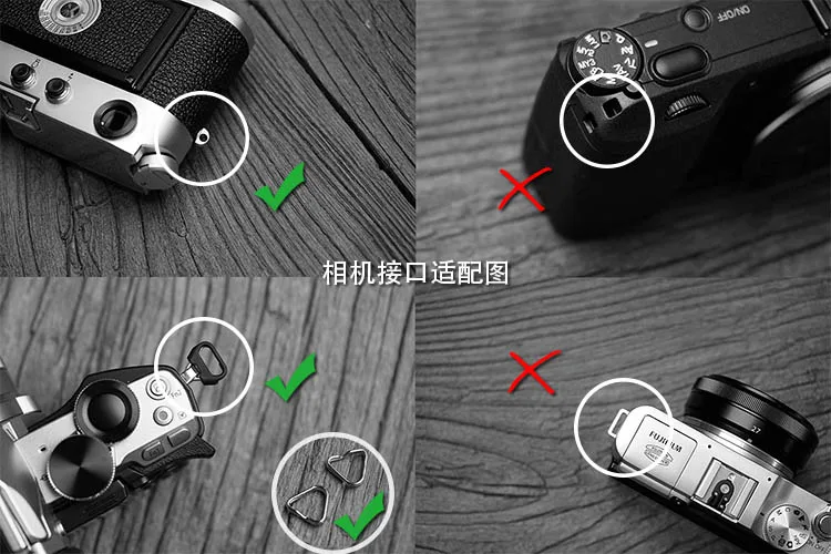 AYdgcam Handmade Genuine Leather Camera Wrist Strap For FUJJI Fujifilm XT4 X100F Leica Q2 Canon Nikon Sony Lumix Panasonic
